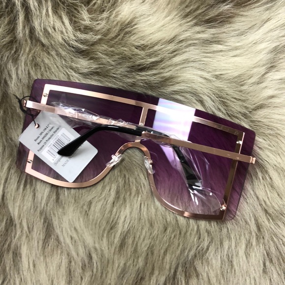 💫 RODEO DRIVE PLUM Oversized Sunglasses *NEW* - Picture 3 of 4